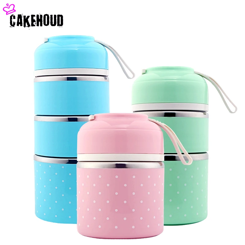 Портативная японская коробка бенто CAKEHOUD герметичная термокоробка для ланча из
