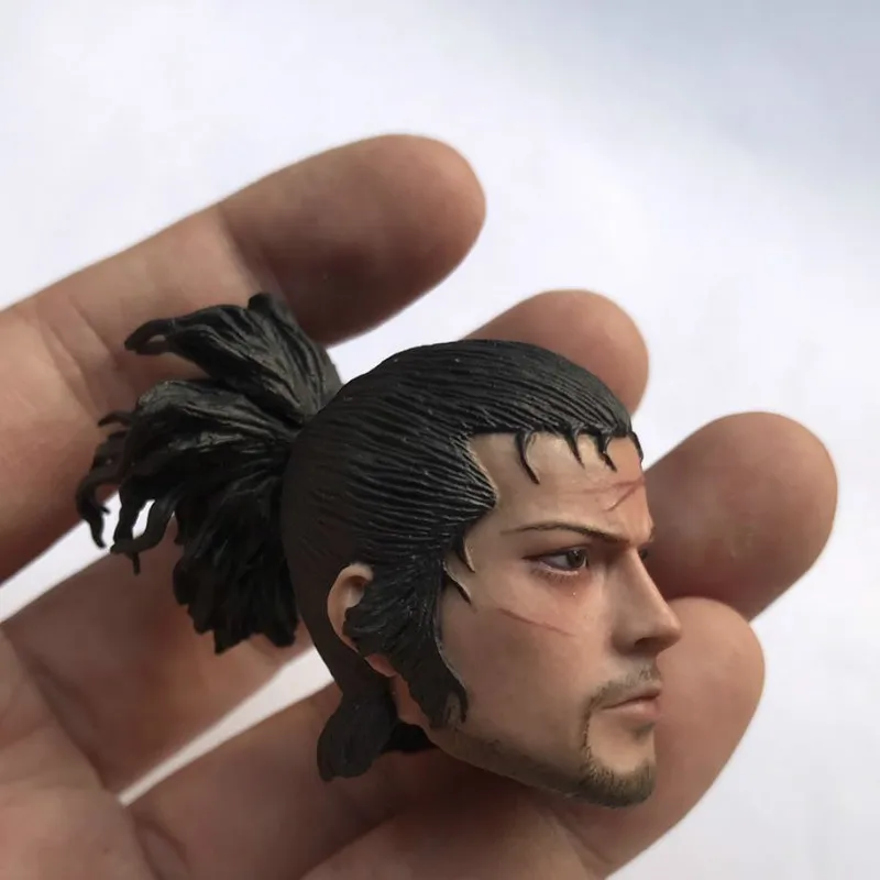 Миямото Мусаши голова Sculpt 1/6 Scale Samurai Rogue античный фехтовальник экшн-фигурки