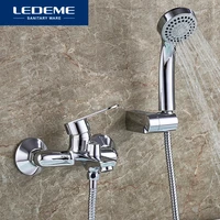 ledeme modern bathtub faucet bathroom shower bath faucet mixer tap with hand shower head shower faucet set wall mounted l3010