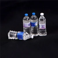 16 scale 4pcs dollhouse mineral water bottle miniature toy doll food kitchen living room accessories kids gift pretend play toy
