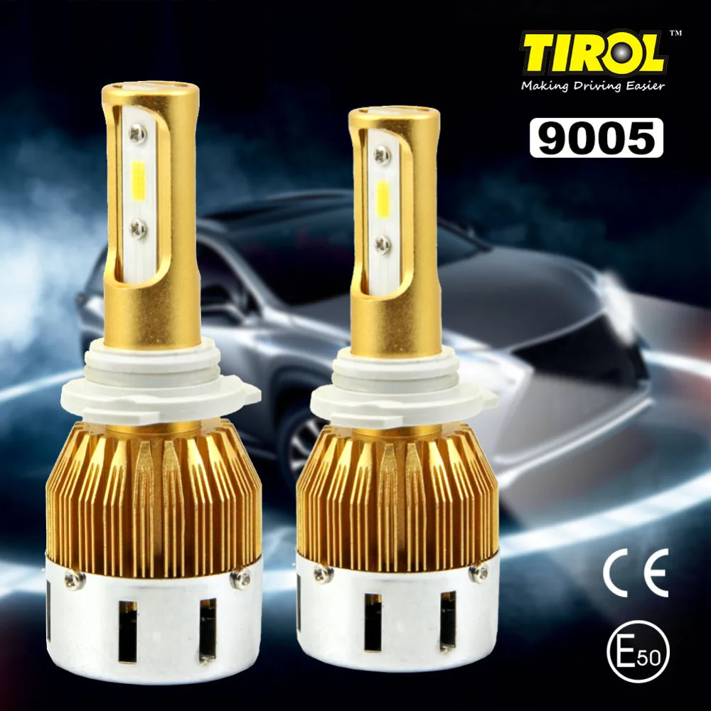 Tirol CarLEDHeadlight ламп 40 Вт 4800 LMHeadlight комплект луч лампы 6000 К высокое Мощность белый