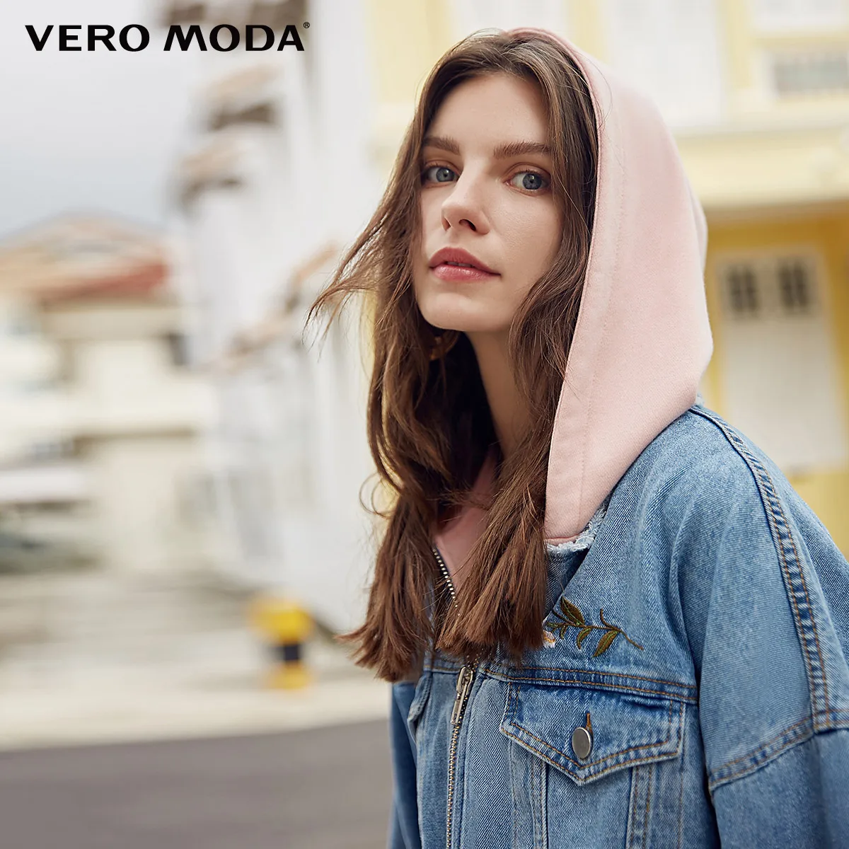 Vero Moda ковбойская джинсовая короткая с капюшоном куртка женская| 318157509|Женские