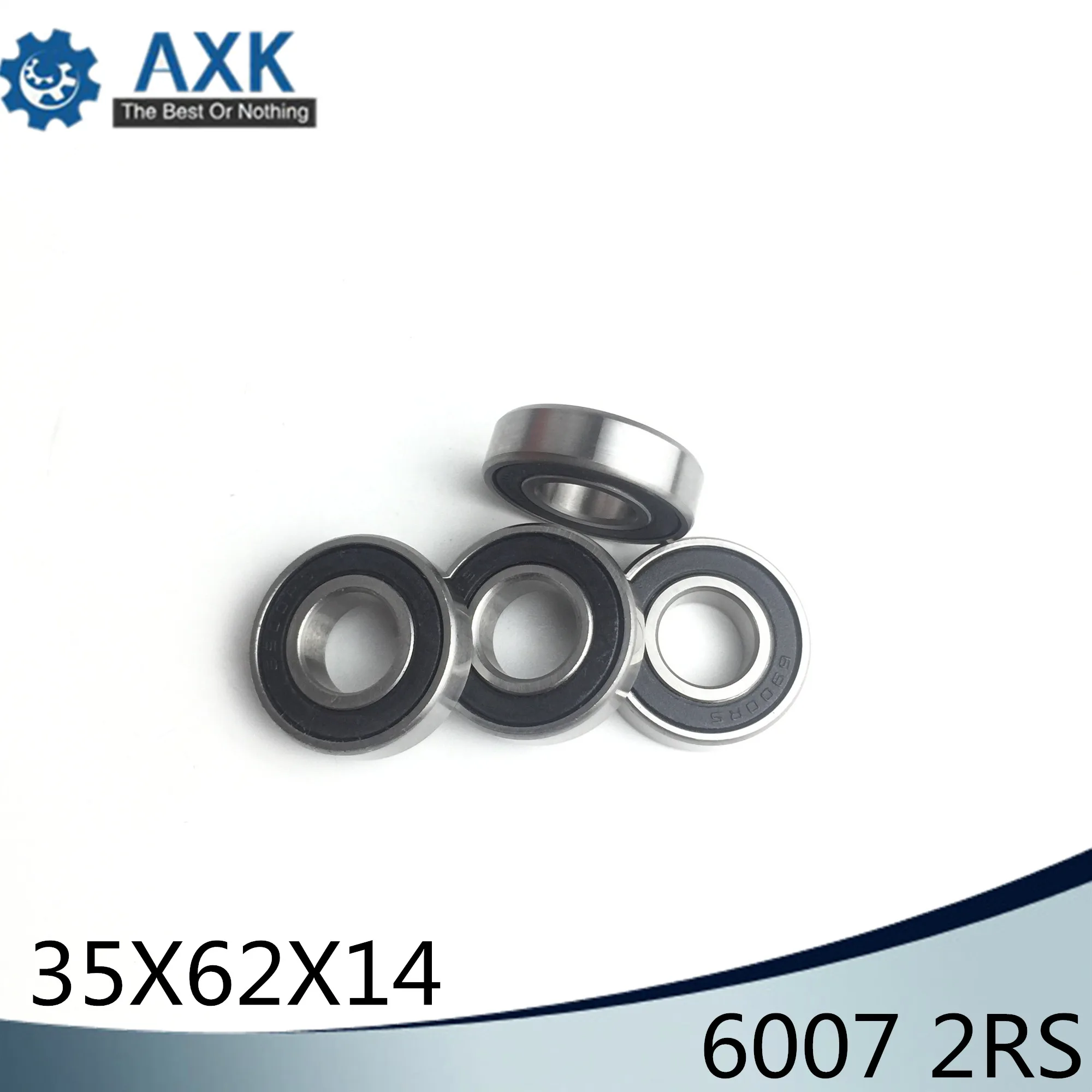 6007RS подшипник ABEC 3 (из 2 предметов) 35*62*14 мм шайбовый с глубоким 6007 2RS упорные