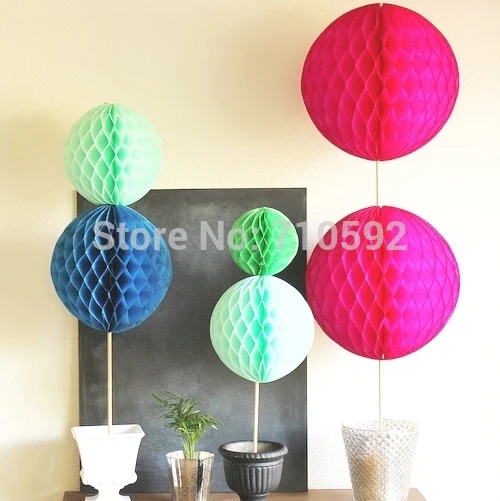 25 см тканевая бумага сотовые шары украшения бумажные ремесла товары для