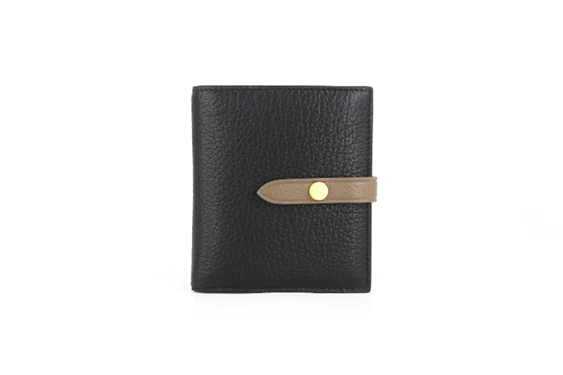 AETOO Goatskin кошелек женский ремень пряжка броские цветные кожаные сумки для карт короткий простой маленький кошелек