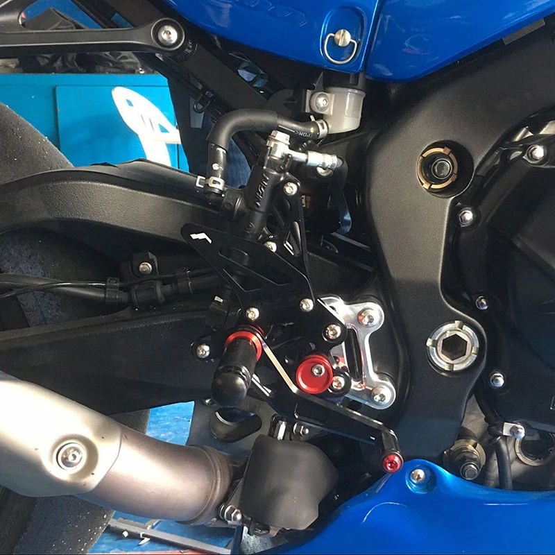 Мотоцикл Rearsets для Suzuki GSX R GSXR 1000 2017 2018 CNC регулируемая подножка подножки рычаг