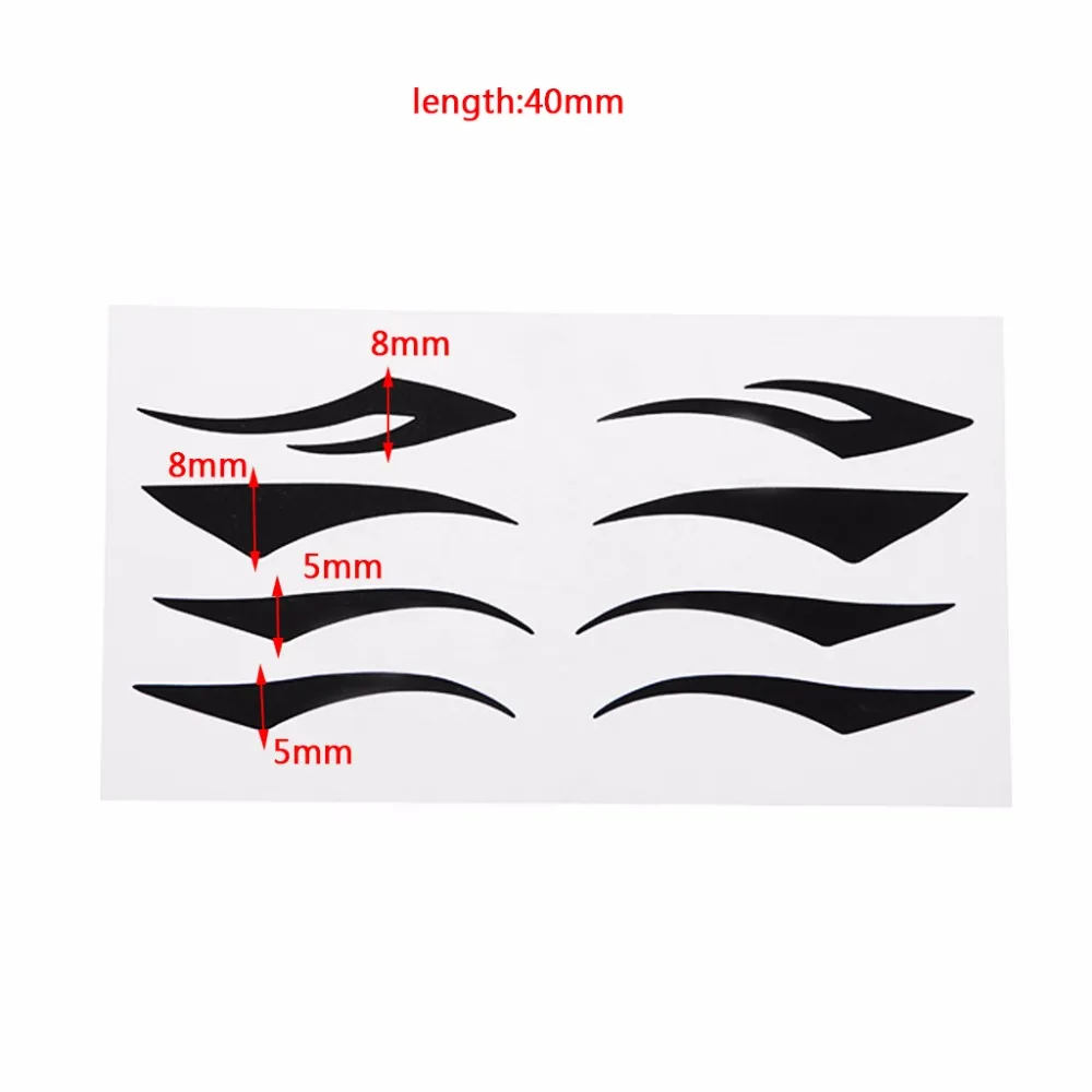 MAANGE 40 Pairs Invisible Black Technical Eye Tapes Fiber Cat Style Double Eyelid Sticker Tape #3TZ00277 # | Красота и здоровье