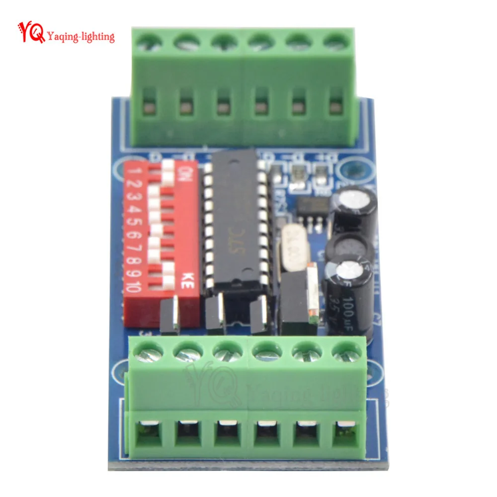 DC5V-24V mini 3 канала 3CH легко DMX контроллер для светодиодов Диммер, цветная(RGB) DMX512 декодер для Светодиодный лента светодиодный лампы MINI-DMX-3CH-V1