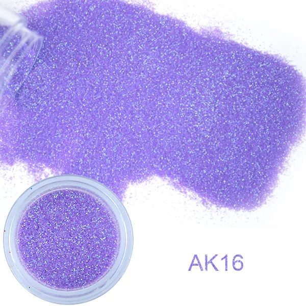 AK16 10 г погружающийся порошок 24 цвета Блеск для ногтей пигмент порошок положить пальцы в блестящий дизайн ногтей Блеск Маникюр украшения NAK - Цвет: AK16