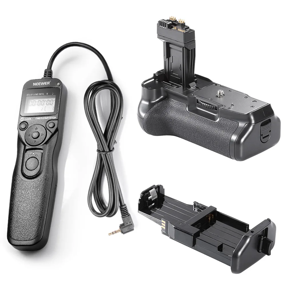 Neewer BG E8 Замена Батарейная ручка + ЖК дисплей Таймер спуска затвора Пульт