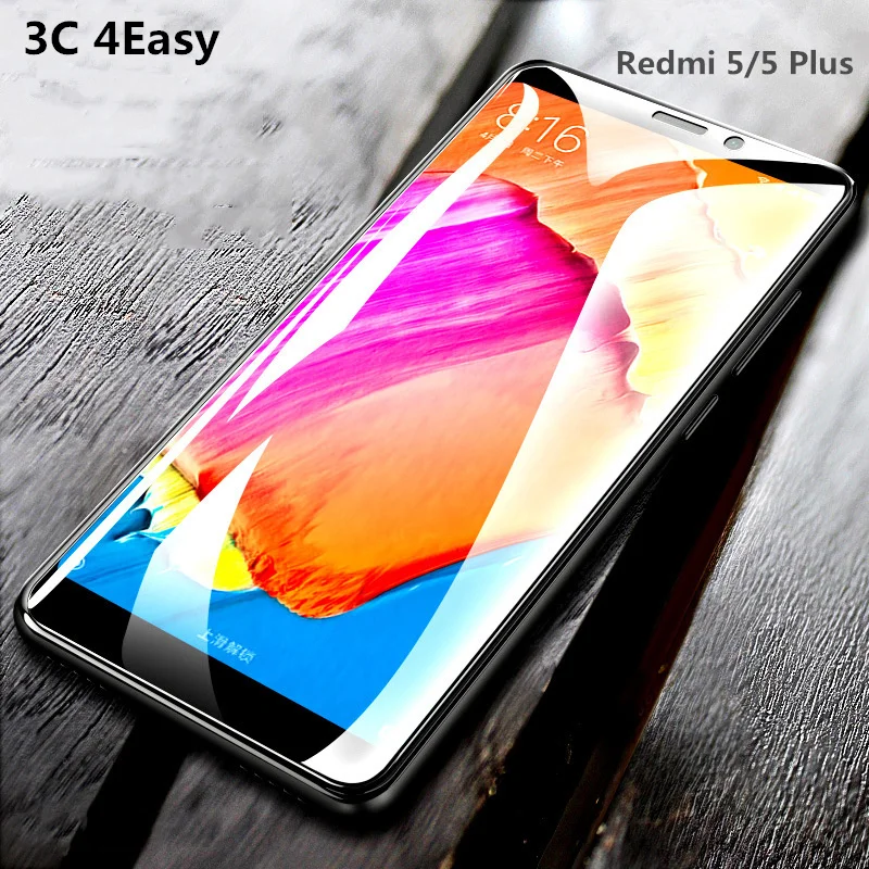 Обновленная новая полная крышка из закаленного стекла для Redmi 5 Plus Защитная