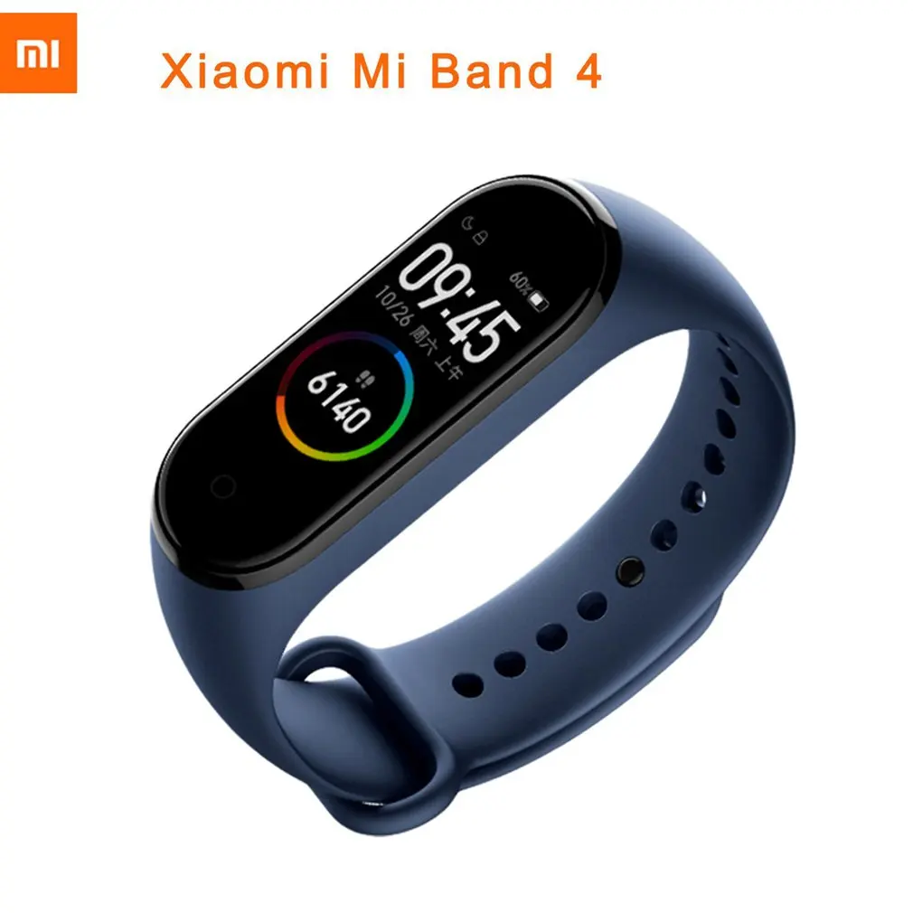 Новые Xiaomi Mi группа 4 смарт-браслет 0,95 дюймов AMOLED Цвет Экран 50 м Водонепроницаемый 6-спортивных режимов