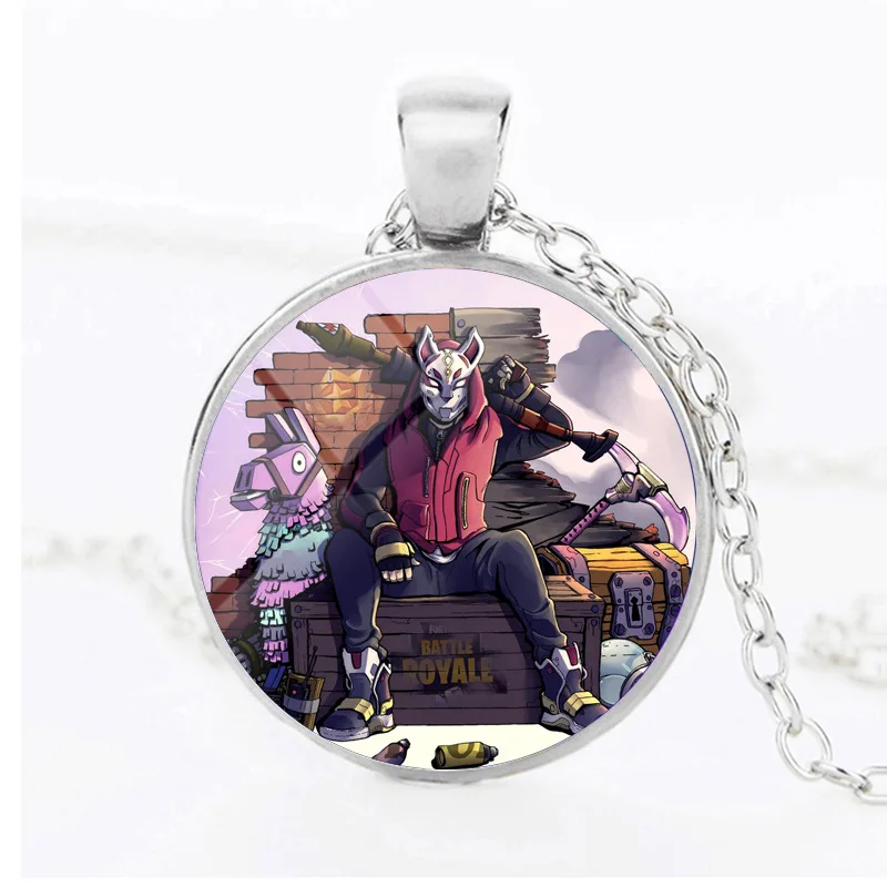 Ожерелье в стиле игры Королевская битва Лидер продаж кулон с розовым медведем