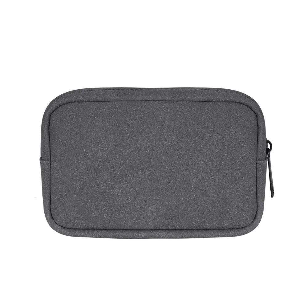Dark gray Scrub Кабель для хранения данных дорожная сумка U диск power Bank электронные аксессуары органайзер для наушников SD карта power Bank контейнерный мешочек - Цвет: Dark gray Scrub