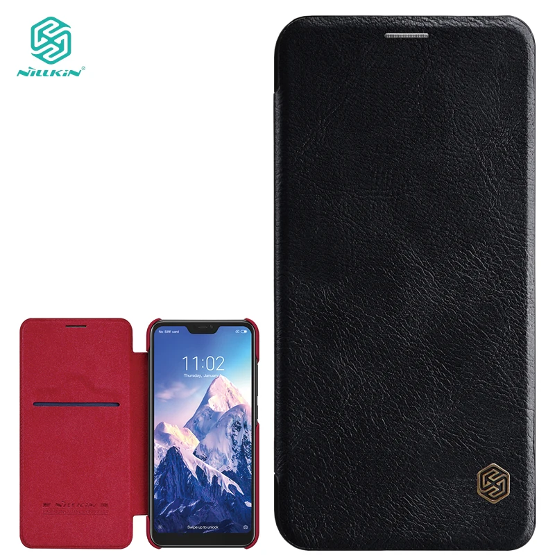 Кожаный чехол Nillkin серии Qin для Xiao mi Red 6 Pro флип s чехлы телефонов роскошный из