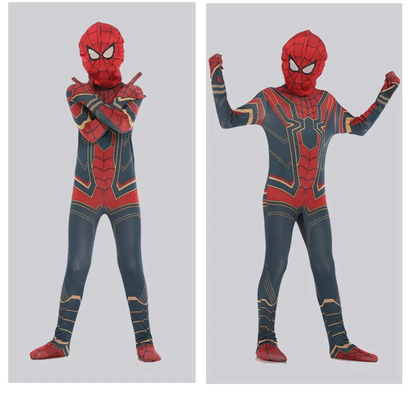 Новый детский карнавальный костюм на Хэллоуин одежда с человеком-пауком