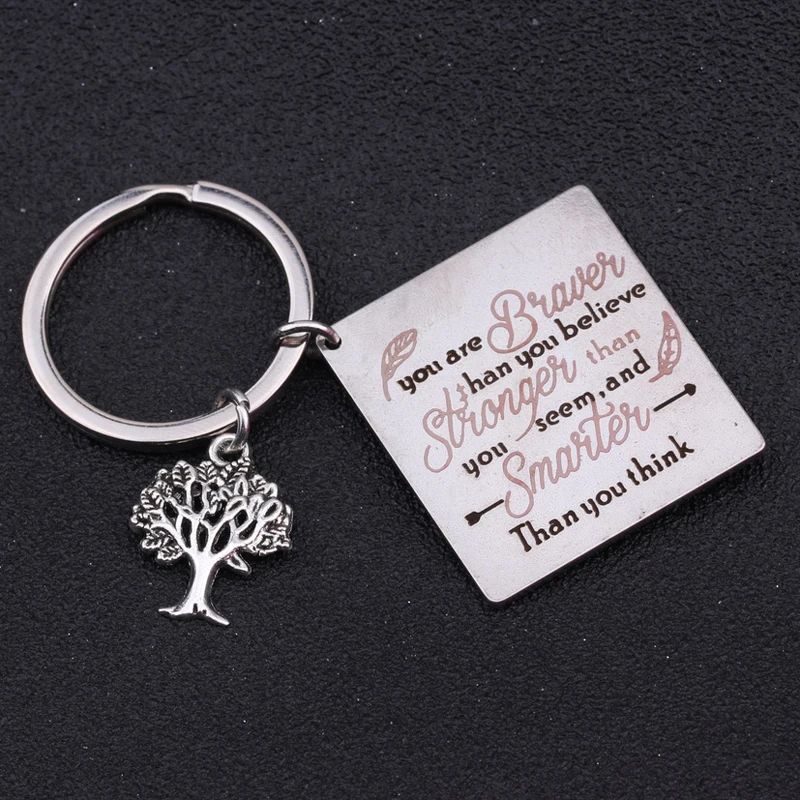 Цветные гравированные вы смелее чем верите подвеска с деревом жизни Ювелирные