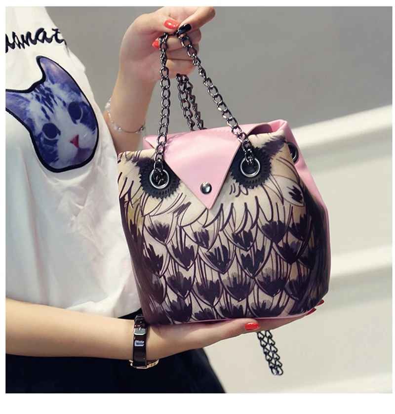 Сумка в форме Совы Для женщин мини сумка на плечо кожа руку сумки 2016 Новая мода