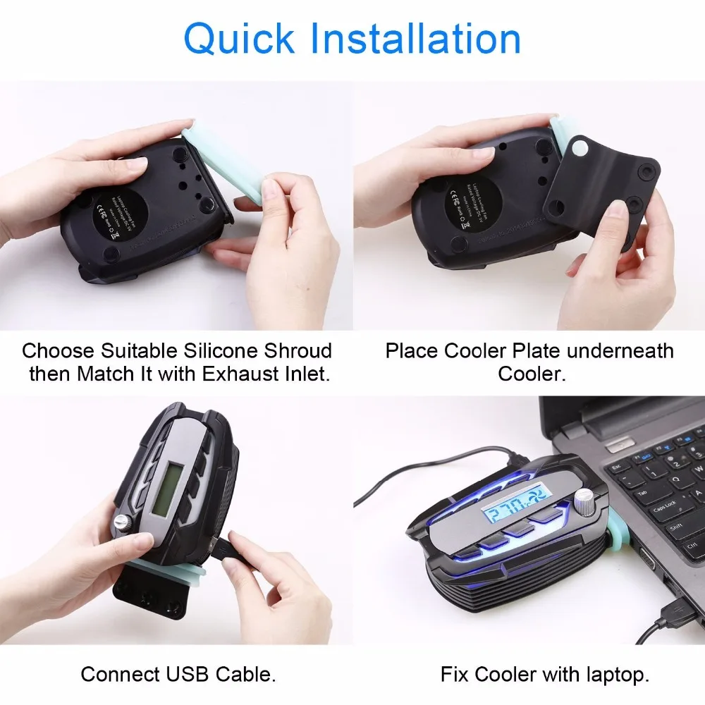 Llano usb вентилятор для ноутбука охлаждающий мини lcd вакуумный ноутбук кулер