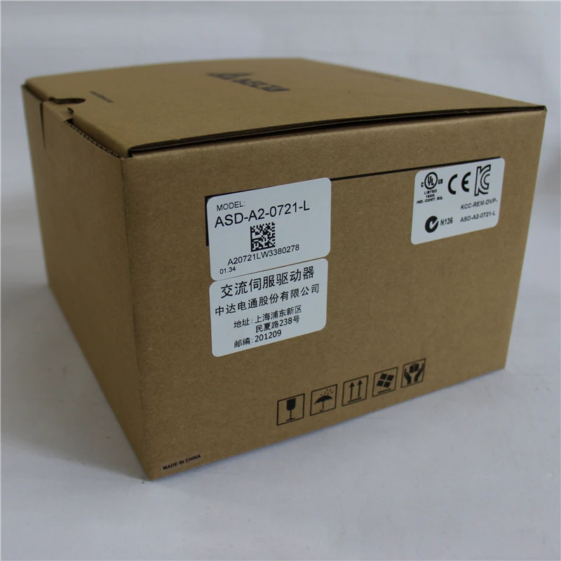 ASD-A2-0721-L Delta AC сервопривод 1ph 220V 750W 5.1A с полностью закрытым управлением Новый |