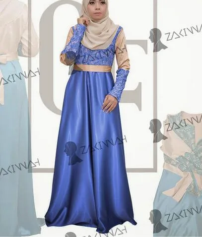 10 шт./лот женское атласное мусульманское платье из искусственного шелка с