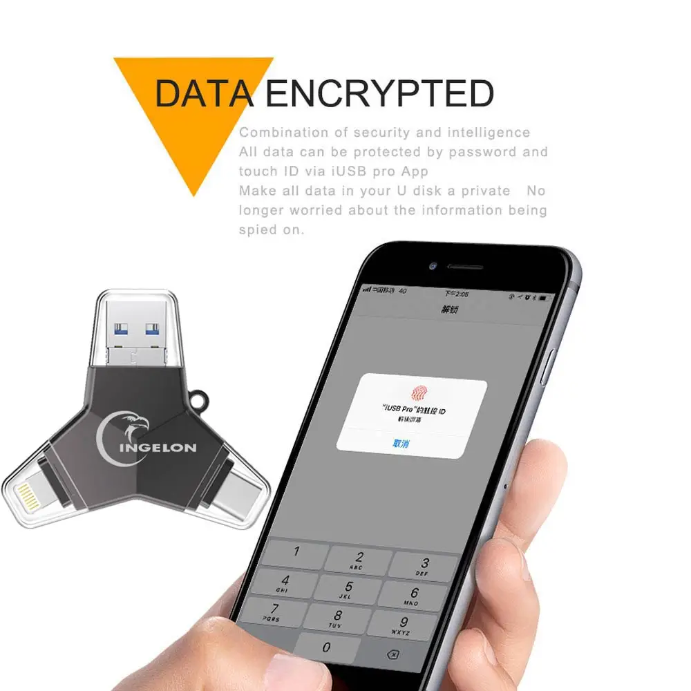 Металлический usb флеш накопитель Ingelon черный c Флешка 32 Гб 64 128 ГБ DJ музыка