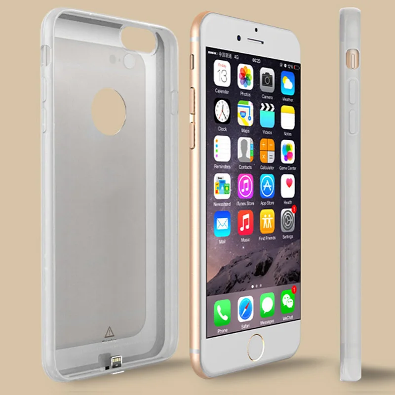 Беспроводной Зарядное устройство зарядный чехол для iPhone 6 6s 7 Plus приемник мягкая