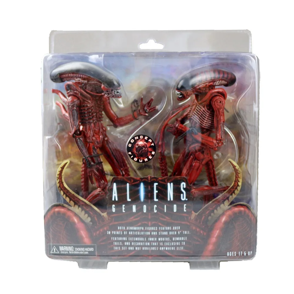 2in1 NECA иностранцы геноцид Xenomorph большой CHAP и собаки чужой Concept фигурку подарок для