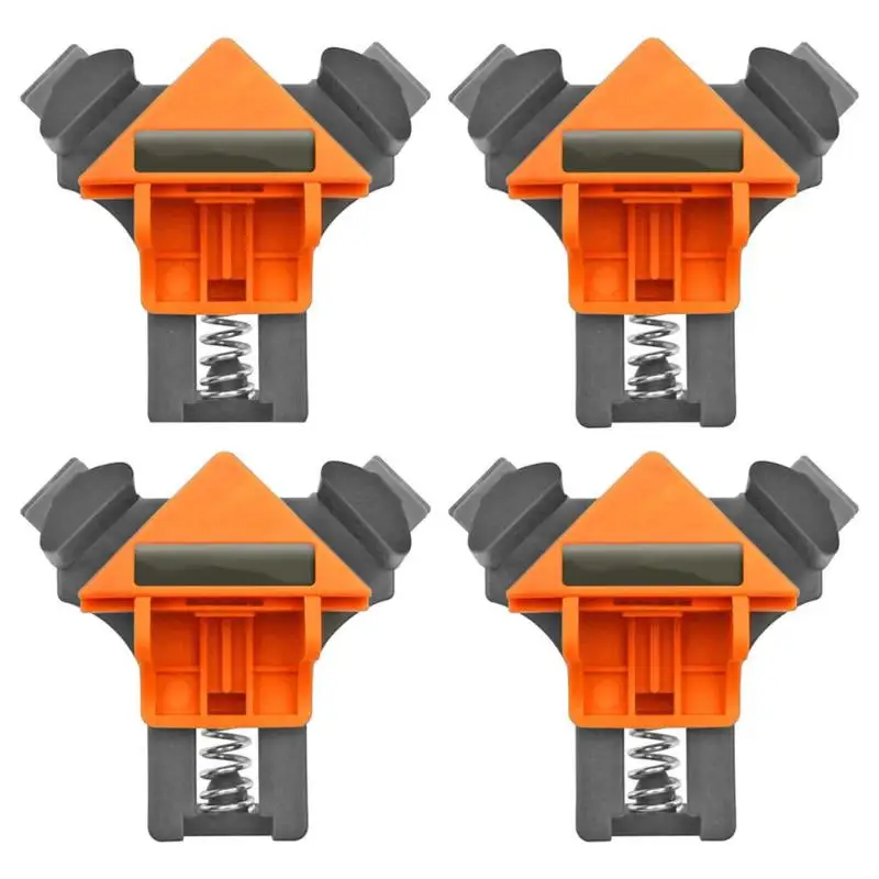 4pcs 90 Degree Right Angle Clamp Picture Frame Woodworking Corner Clamp Fixture Angle Clip Carpentry Furniture Repair Tools