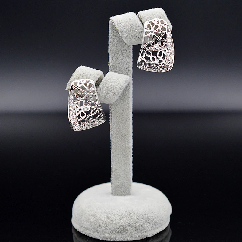 Sunny Jewelry квадратное циркониевое модное ювелирное изделие 2019 для женщин серьги