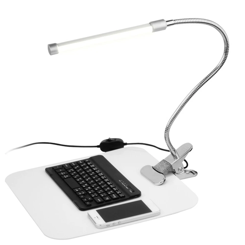 Dimmbar USB светодиодный Klammer Schreibtischlampe Tischleuchte Leselampe Augenpflege MI|Настольные лампы| |