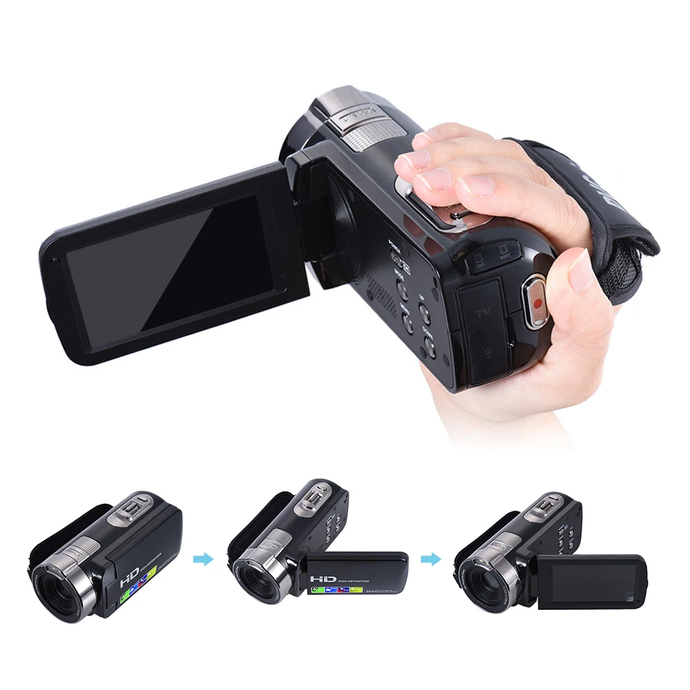 ЖК-экран 3 0 дюйма Full HD 1080P 15FPS 24MP 16X цифровой зум анти-тряска цифровая видеокамера |