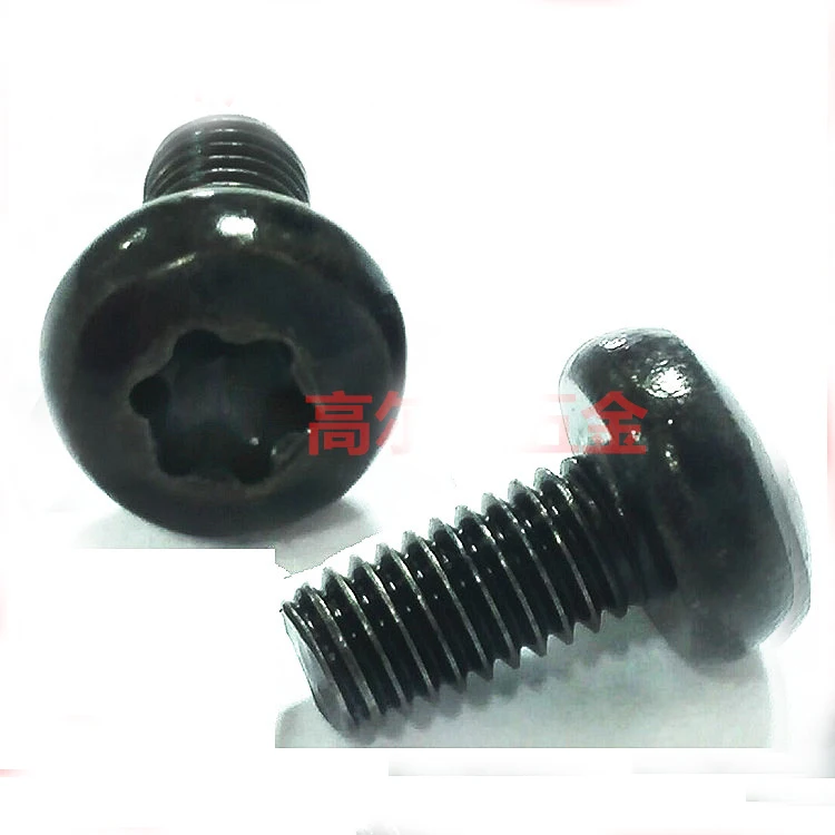 100 шт. черные болты с круглой головкой M3 из углеродистой стали|head bolt|m3 100pcsbolt round head |