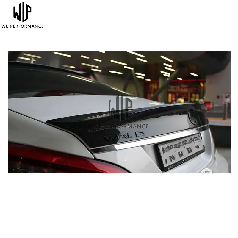 CLS карбоновое волокно задний спойлер багажник крыло автомобиля кузов комплект