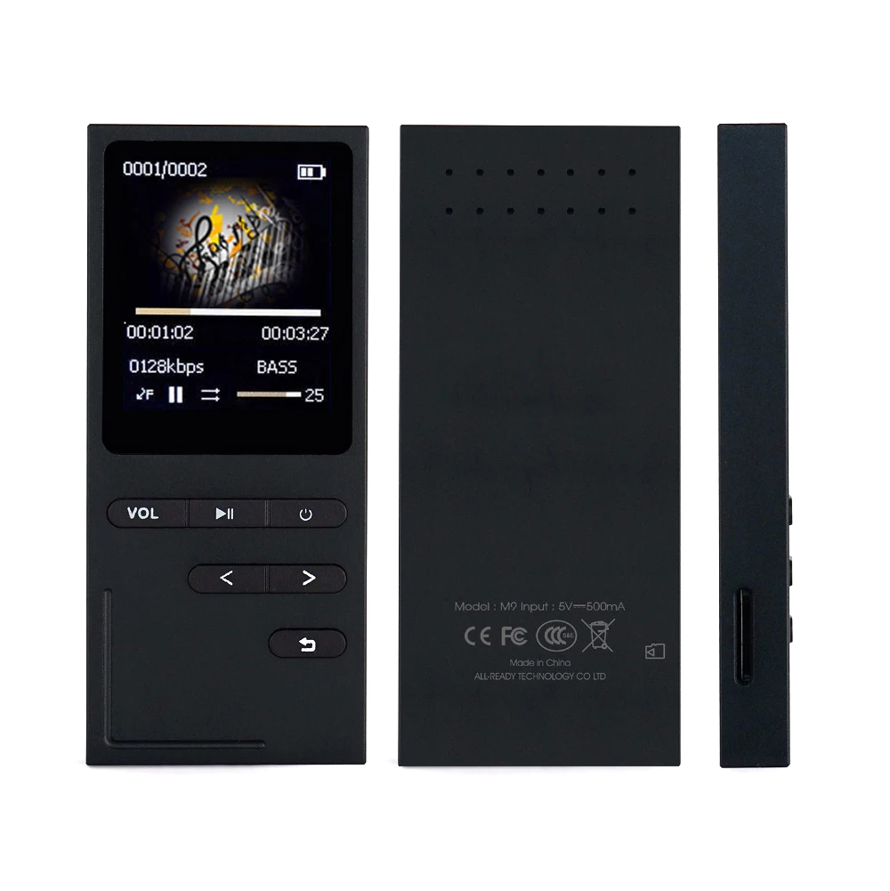 C18 8 Гб MP3 плеер HiFi металлический музыкальный плеер Loseless APE FLAC аудио плеер встроенный динамик FM радио Запись голоса TF карта