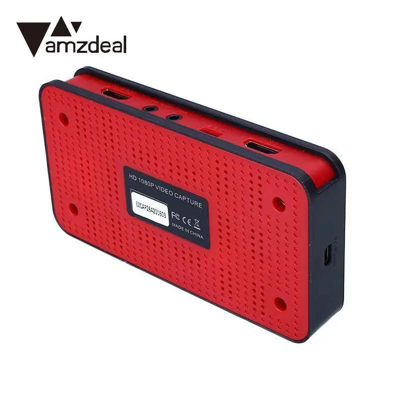 Amzdeal USB HDMI YPBPR 1080P вход HD захват для игр рекордер коробка EZCAP 284 черная вилка