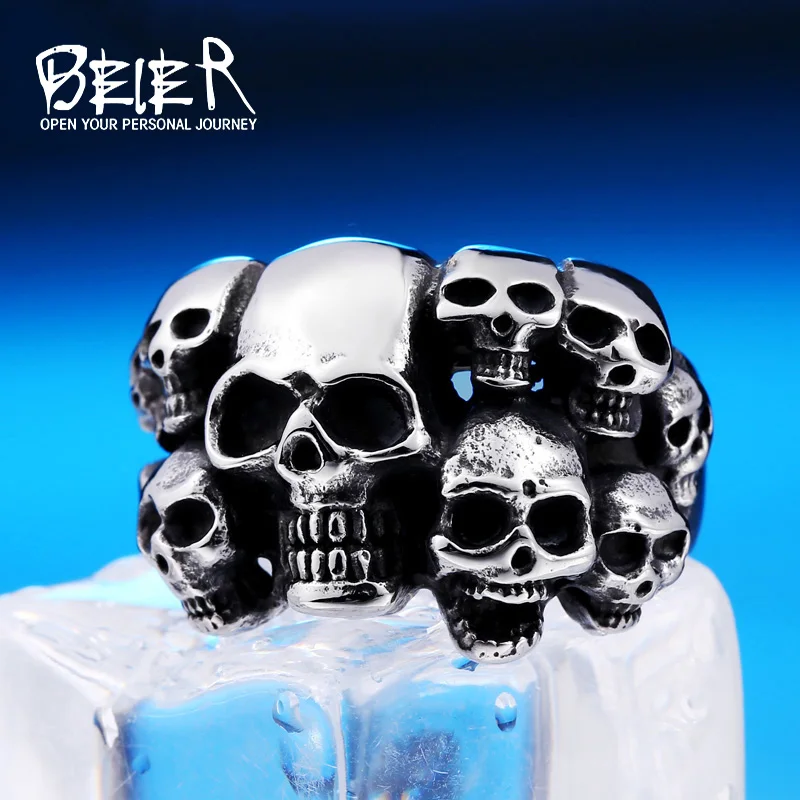 Байер кольцо из нержавеющей стали 316L высокое качество Для Мужчин's панк