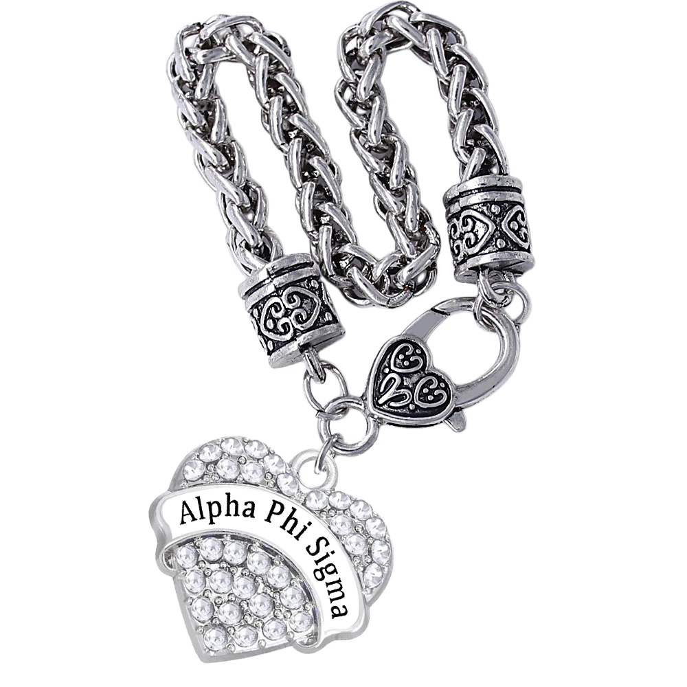 Новые продукты греческое общество Alpha Phi Sigma ювелирные изделия для братьев Стразы