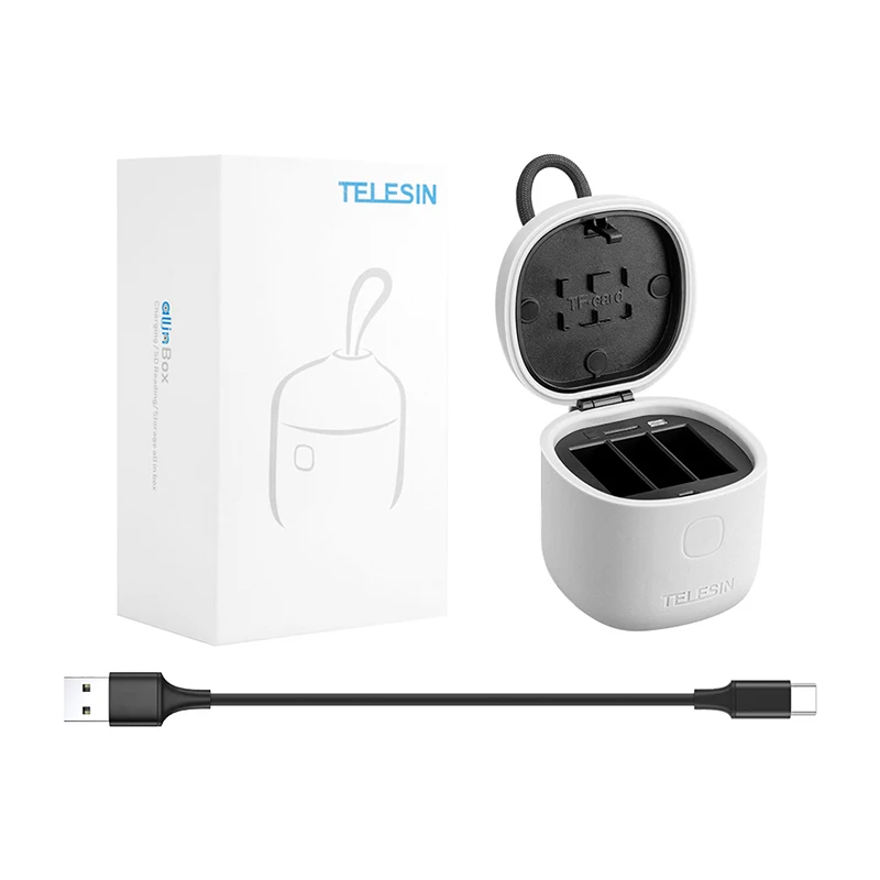 Зарядное устройство с 3 usb-портами для солнечное зарядное устройство+ ящик для хранения+ USB 3,0 кард-ридер для экшн-Камеры GoPro Hero 7/6/5 Hero7 «Город героев 6», черный аксессуары