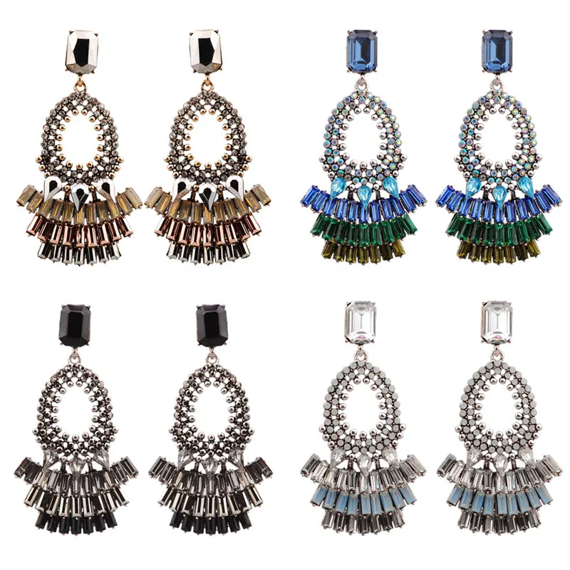 1 Pair Lady Girl Earrings Ear Drop Pendant Dangle Vintage Alloy Fashion For Party Wedding CX17 | Украшения и аксессуары