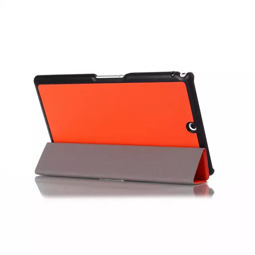 Тонкий Магнитный умный флип чехол с подставкой для сна кожаный Sony Xperia Z3 Tablet Compact