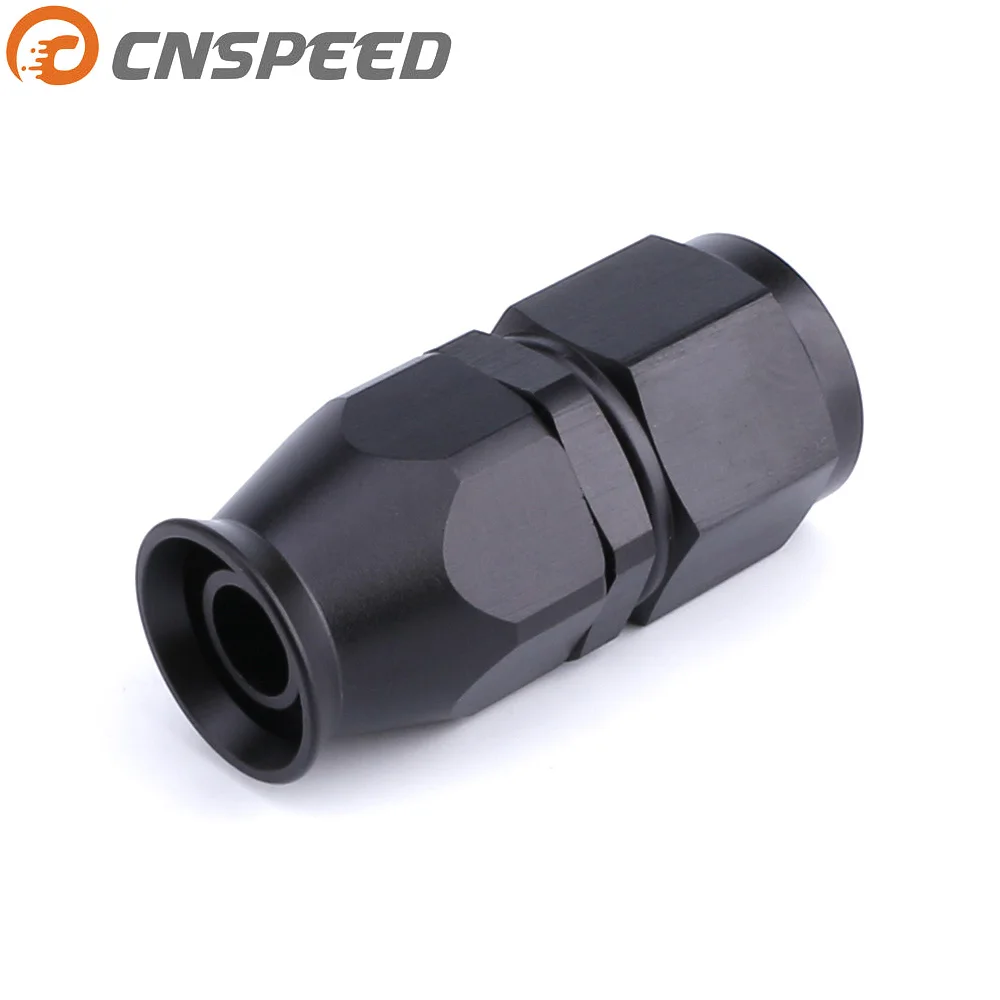 CNSPEED черный AN8 AN 8 прямой поворотный переходник для шланга из ПТФЭ нефти топлива