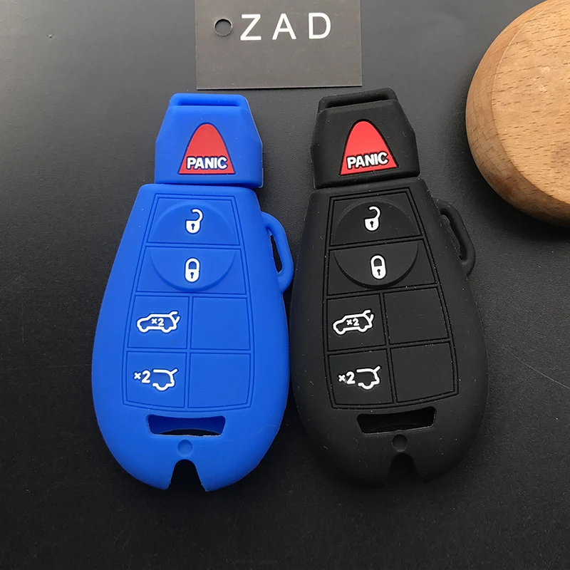 ZAD силиконовый чехол для ключей от машины Jeep For Chrysler Dodge Durango Grand Caravan Cherokee дротика