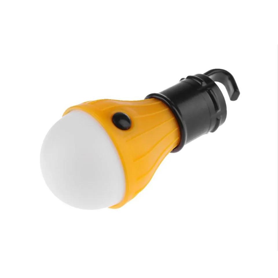 7.5*12.8CM Portable Lantern Tent Light LED Bulb Emergency Lamp Waterproof Hanging Hook Flashlight For Camping 4 Colors Use 3*AAA |