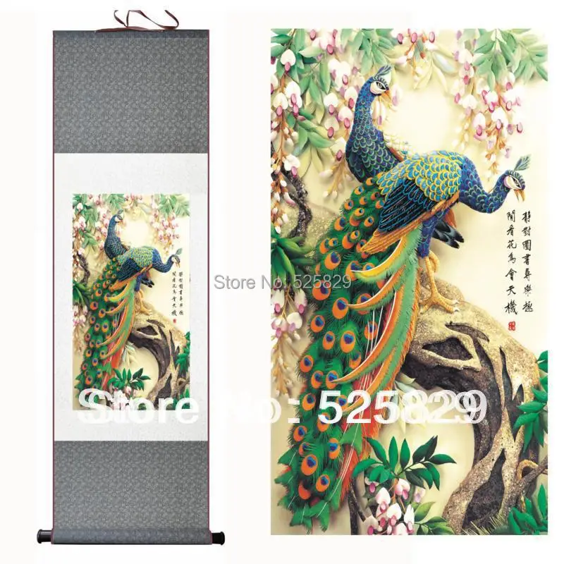 Лидер продаж высокое качество настенные украшения для дома картина павлина