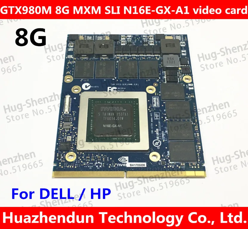 Ноутбук Dell Alienware 18 M18X R2 R3 R4 дюймовый ноутбук nVidia GeForce GTX 980M Sli GPU 8 ГБ GDDR5 графическая