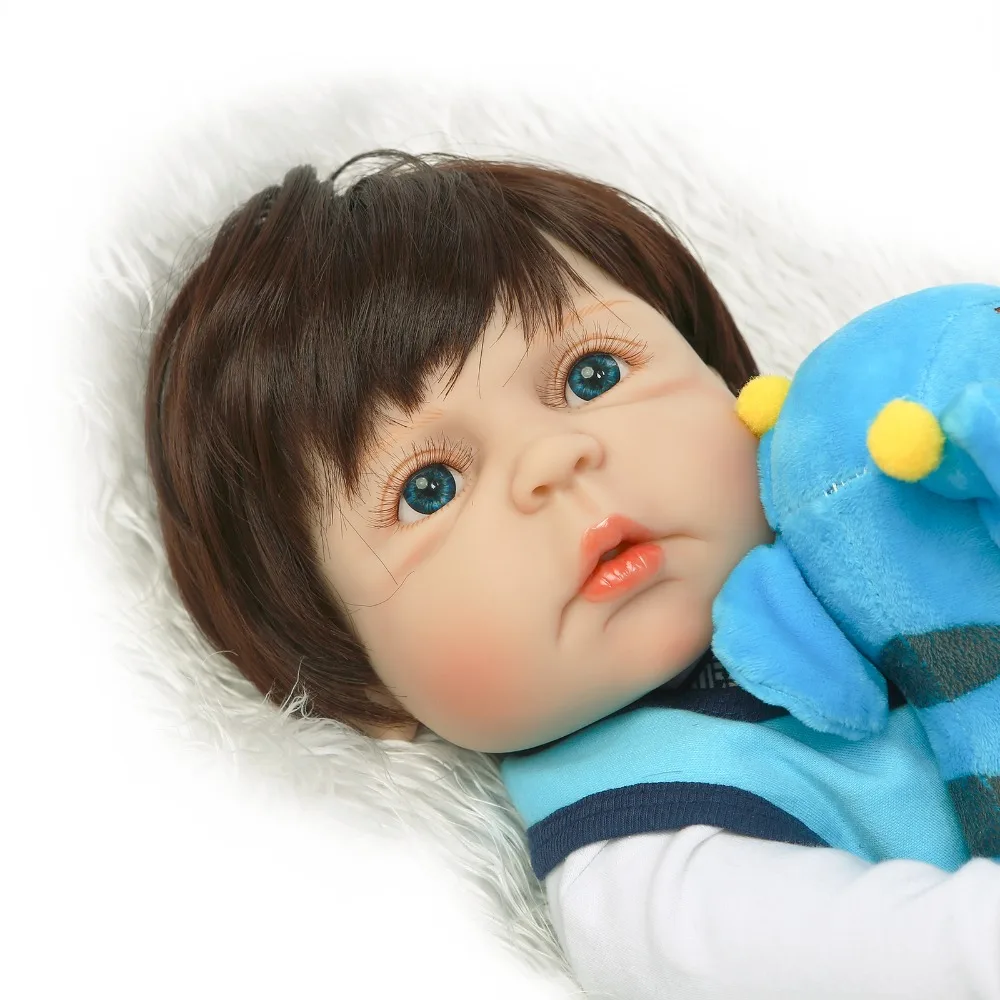 23 дюймов реалистичные Bebe Reborn полный корпус силиконовый винил Babies куклы 57 см