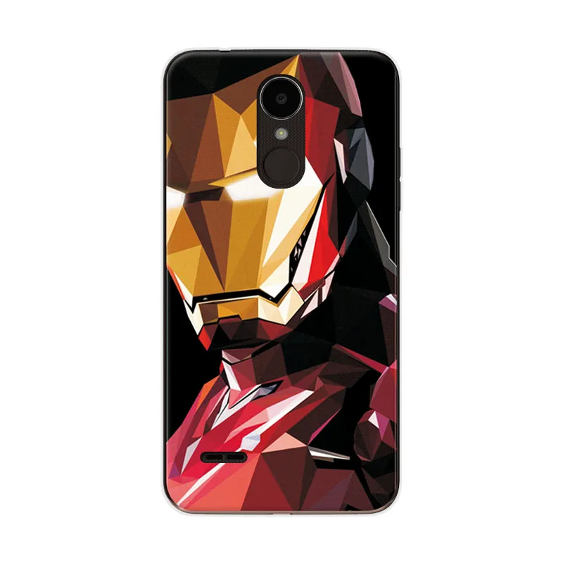 Charming Marvel Hero Captain America Phone Case For LG K4 2017 Spiderman Iron Man Star Wars Soft TPU X230 5&quot Inch |
