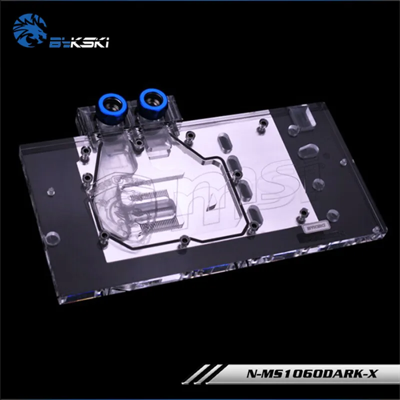 Водяной блок Bykski для видеокарты VGA MSI GeForce GTX1060 6G Duke | Компьютеры и офис
