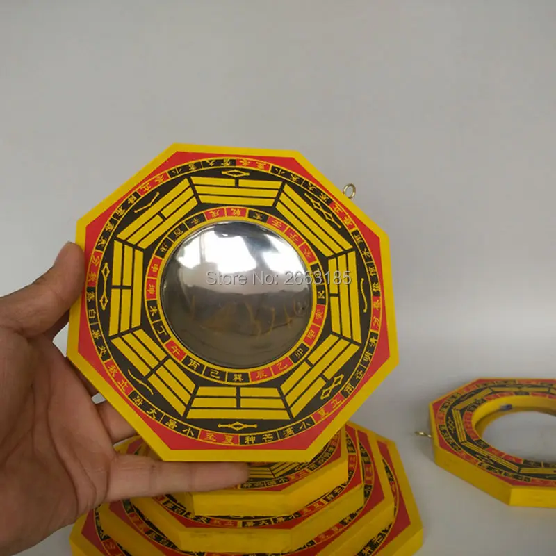 Бесплатная доставка 8 края китайский фэн шуй дерево Ба Guas зеркало выпуклых и